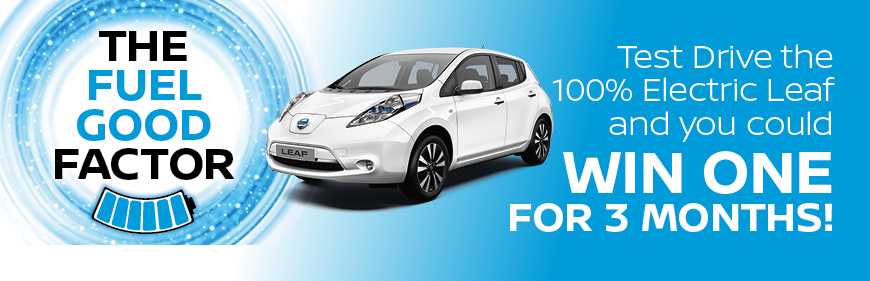 Fuel Good Factor - Win a LEAF for 3 Months by Test Driving
