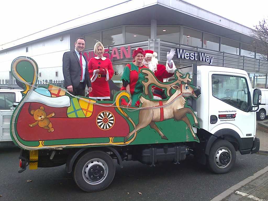 West Way Stourbridge helps Bewdley Round Table with a Santa's Sleigh