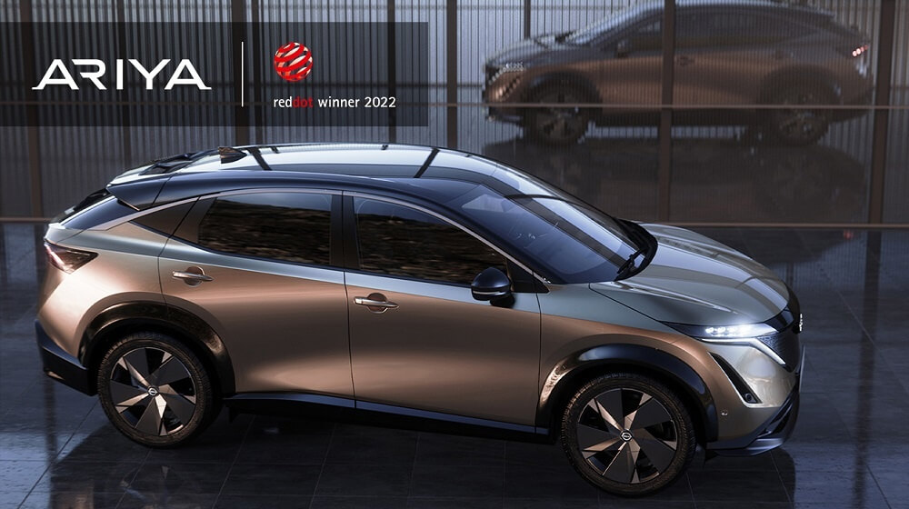 All-new Nissan ARIYA crossover EV wins Red Dot Design Award in Germany