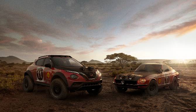 Nissan Juke Rally Tribute Concept: celebrating the 50th anniversary of the iconic 240Z’s East African Rally victory