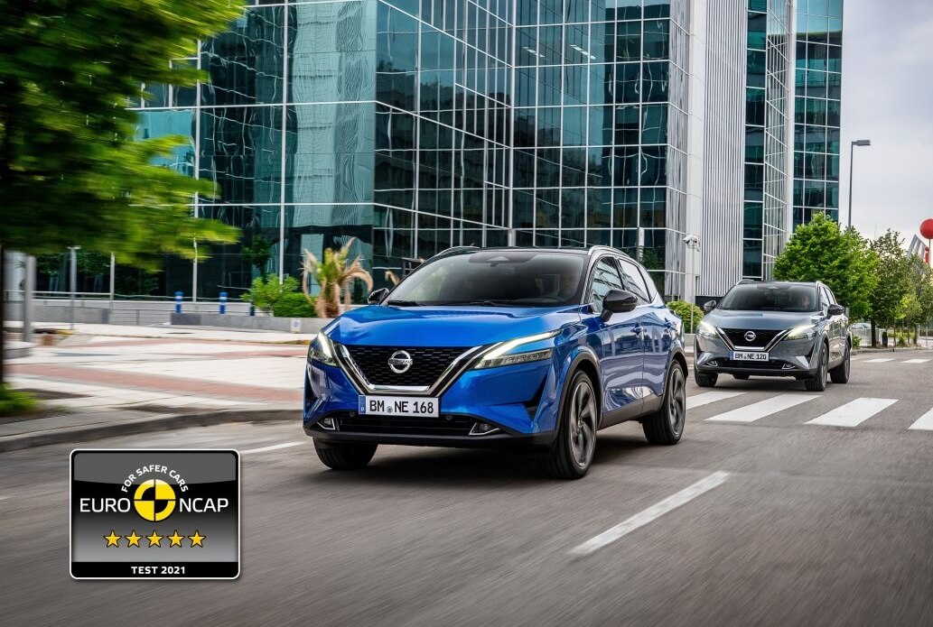 Top Euro NCAP 2021 safety rating for New Nissan Qashqai