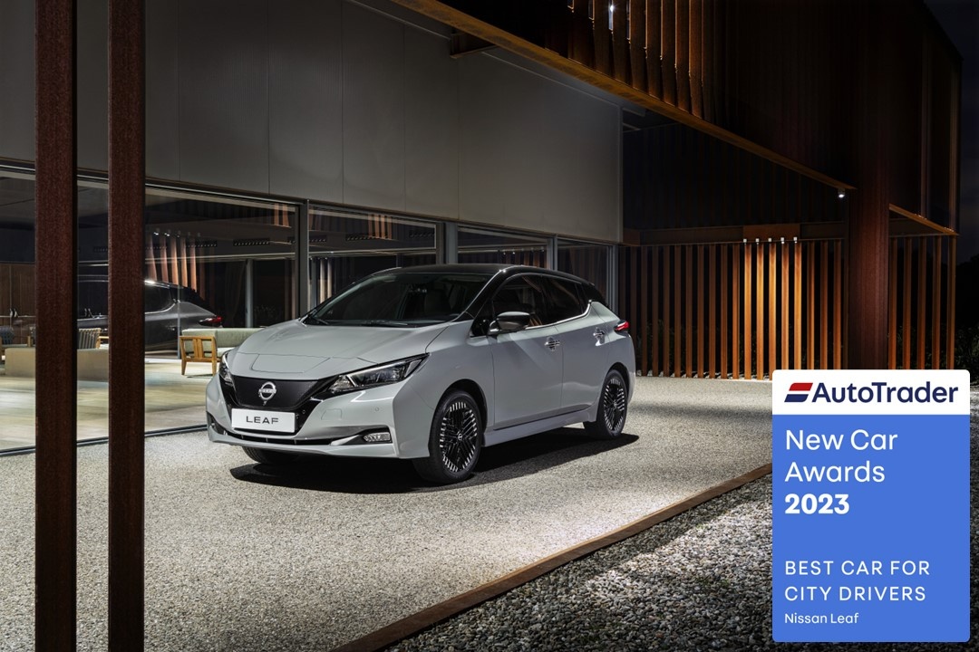 Nissan LEAF voted ‘Best Car for City Drivers’ at the Auto Trader New Car Awards 2023