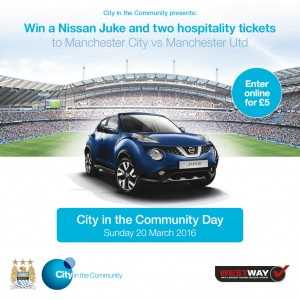 West Way Teams up with MCFC Official Charity for Juke Giveaway