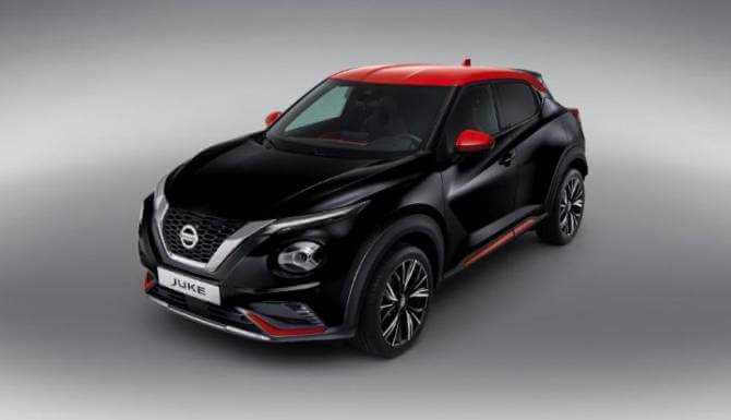 new nissan juke personalised black and red roof