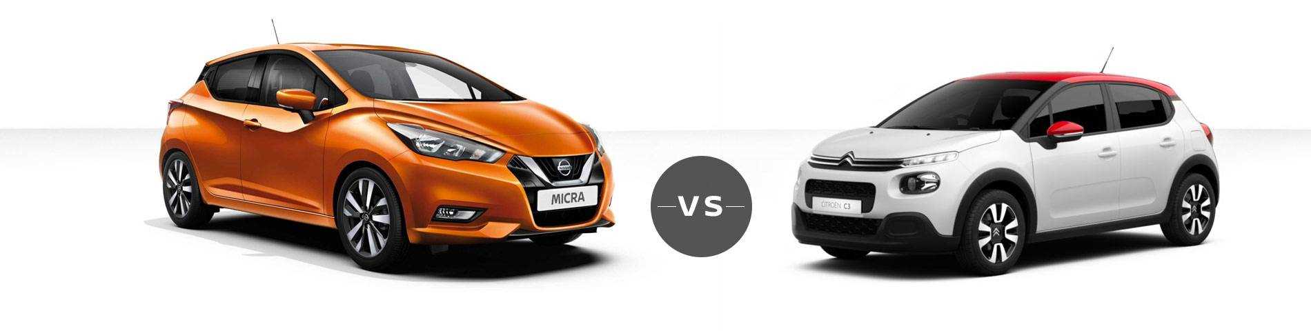 Nissan Micra vs Citroen C3