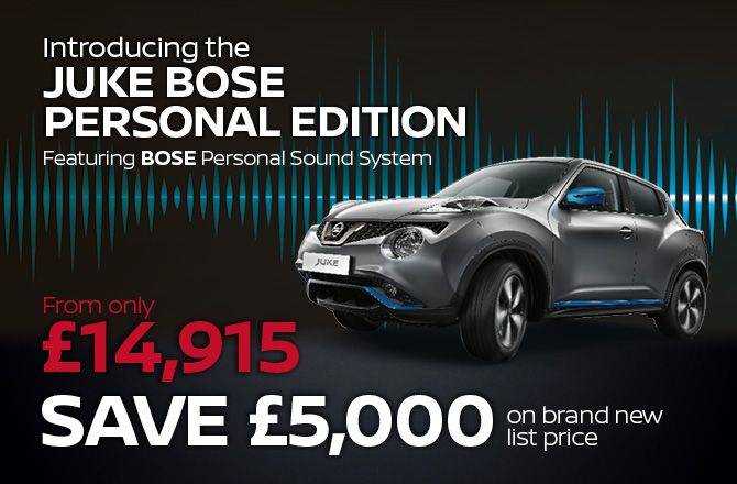 Sounds like a great deal: Save £5,000 on the Juke BOSE Personal Edition