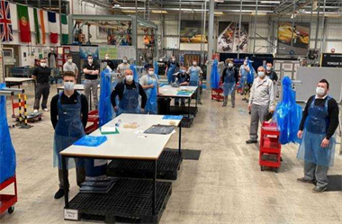 Nissan Sunderland Plant Team begin manufacture of aprons for Healthcare Workers